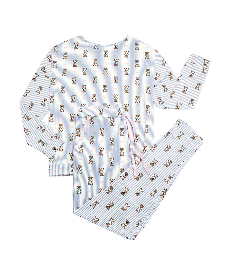 Pijama mujer rayas dog yorkshire