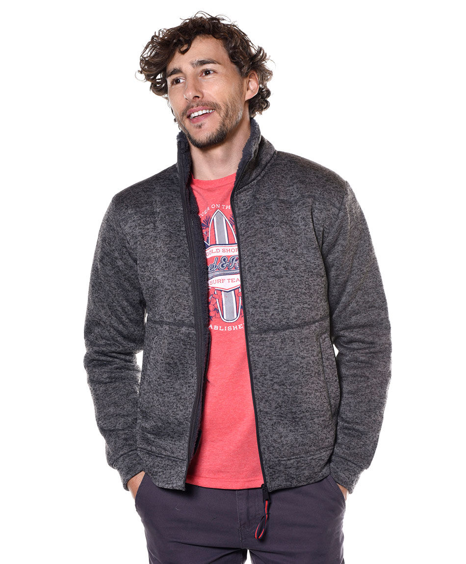 Poleron forrado coral