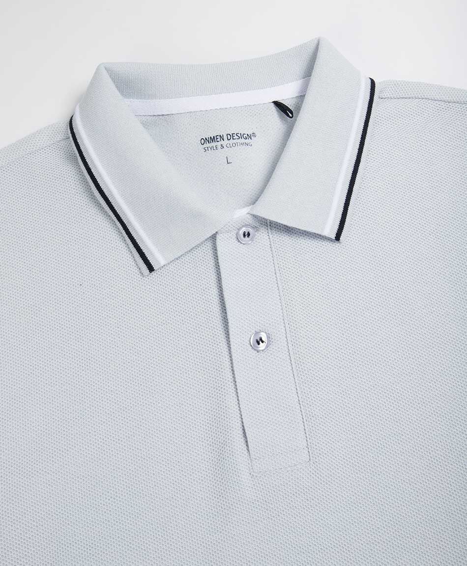 Remera hombre polo doble l&iacute;nea