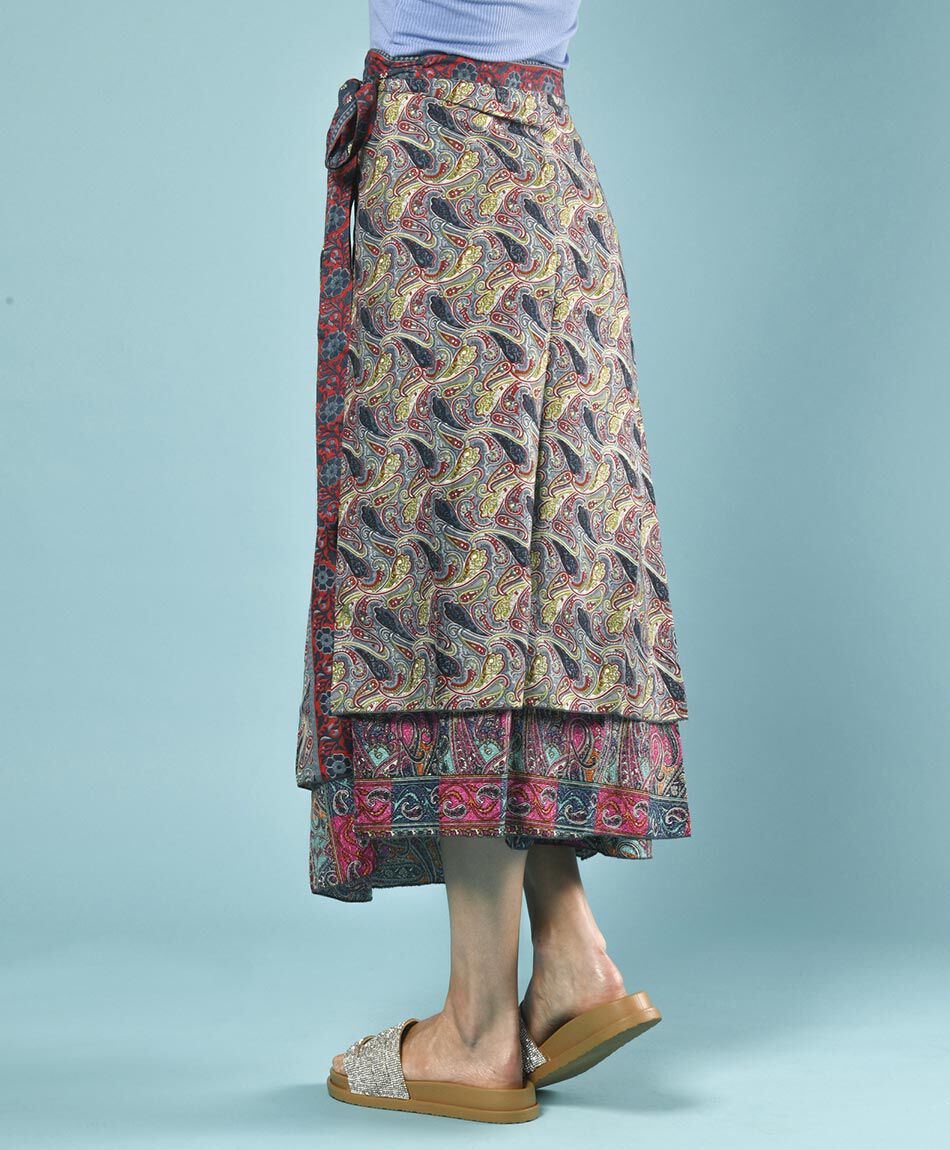 Falda maxi pareo