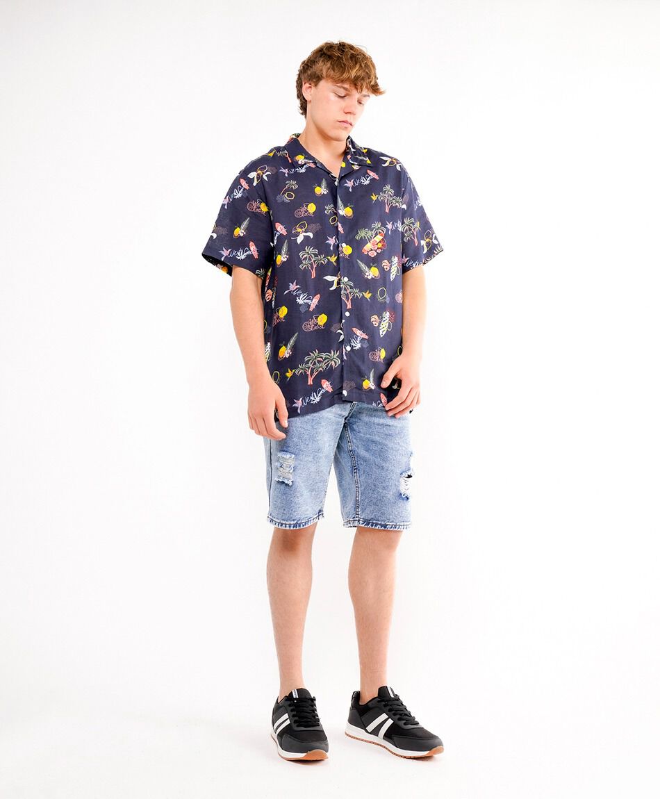 Camisa hombre print verano