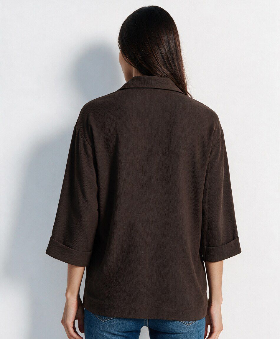 Blazer mujer satinado
