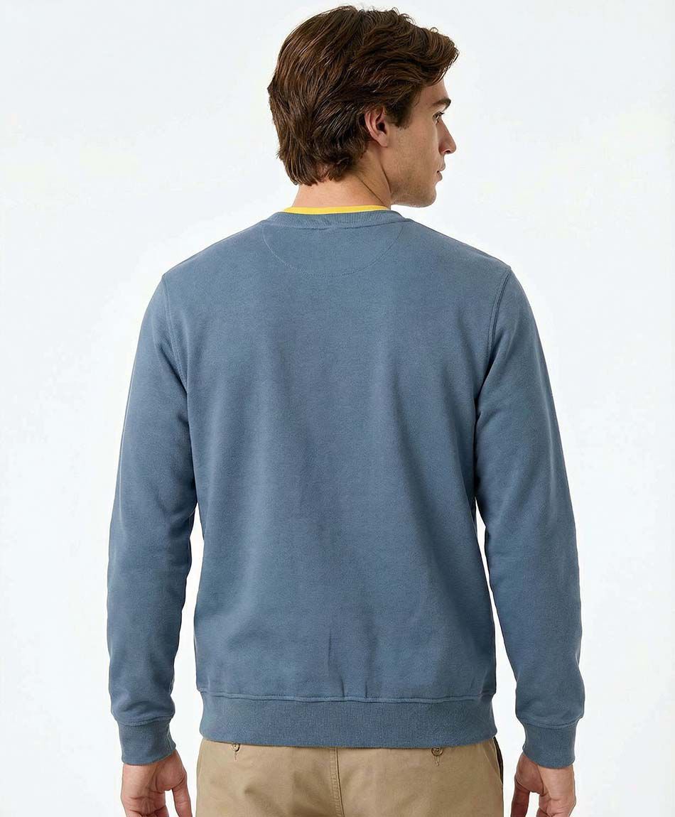 Poler&oacute;n hombre cuello redondo beige