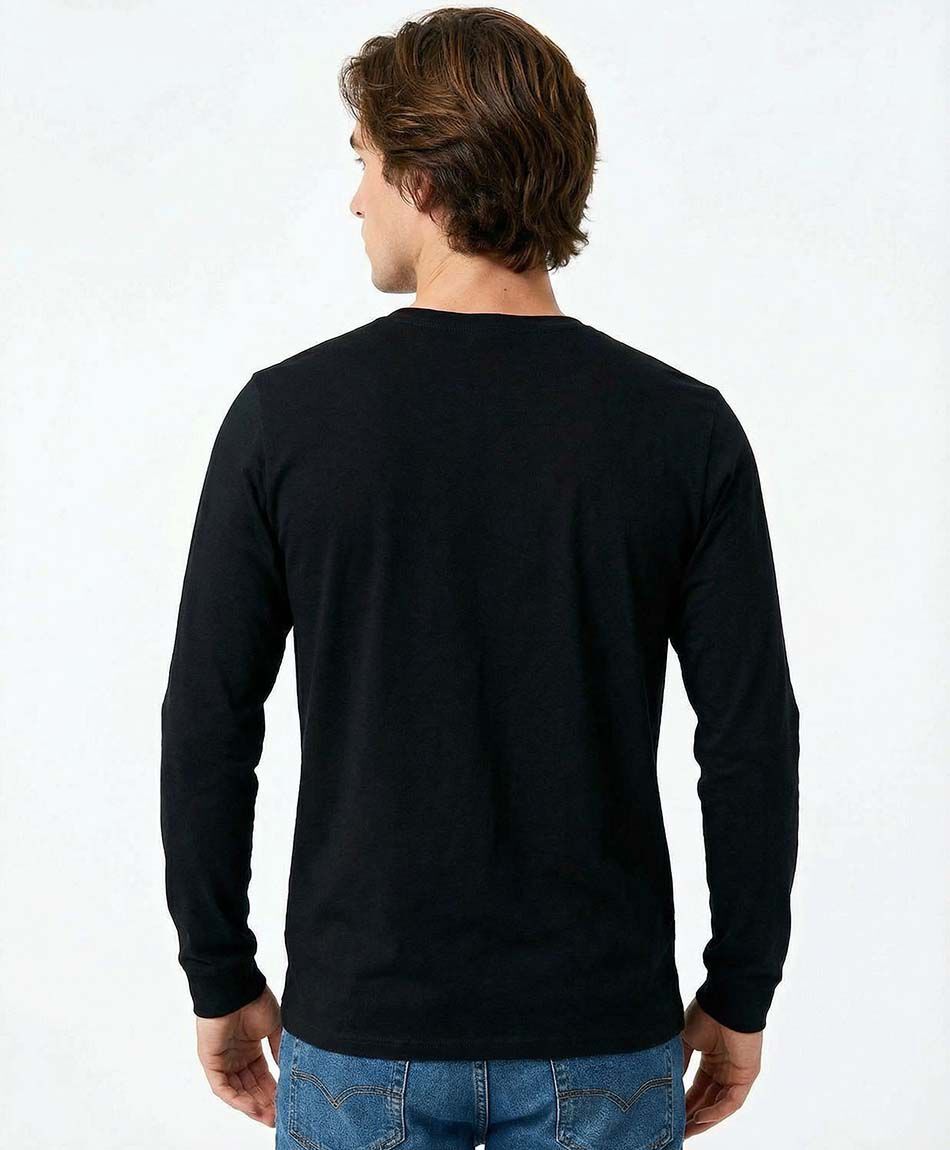 Remera hombre lisa manga larga