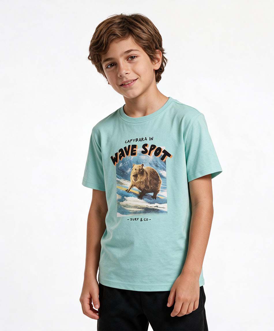 Remera ni&ntilde;o capibara