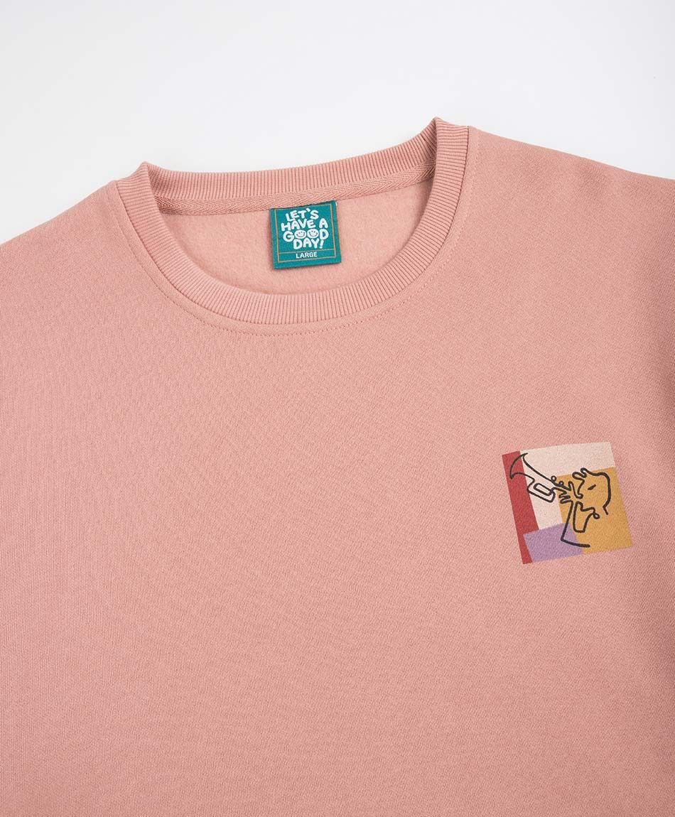 Buzo hombre doble estampado jazz