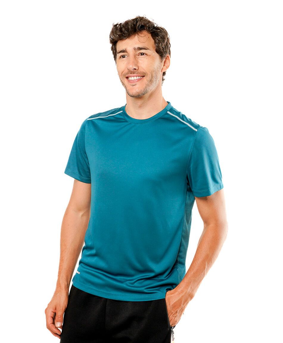 Remera deportiva hombre doble l&iacute;nea