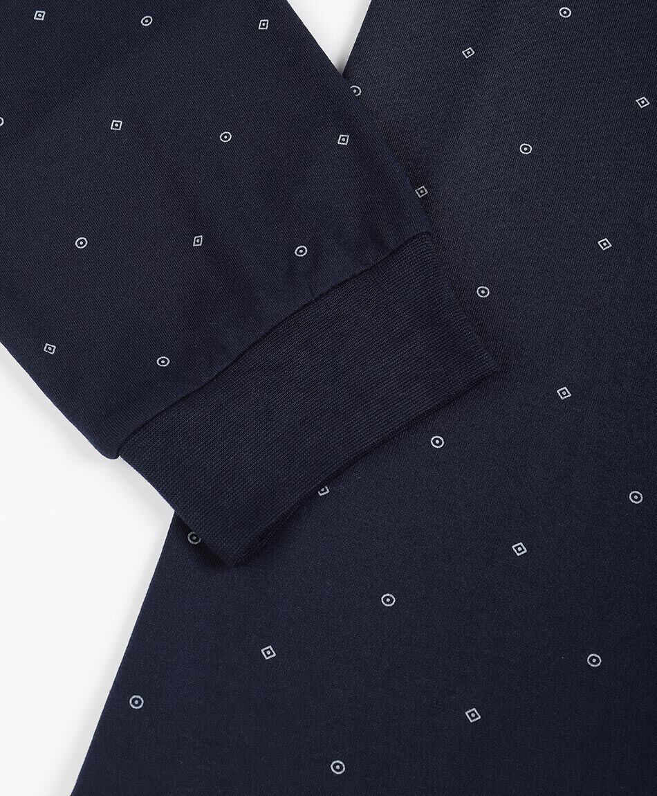 Pijama hombre circulos en contraste