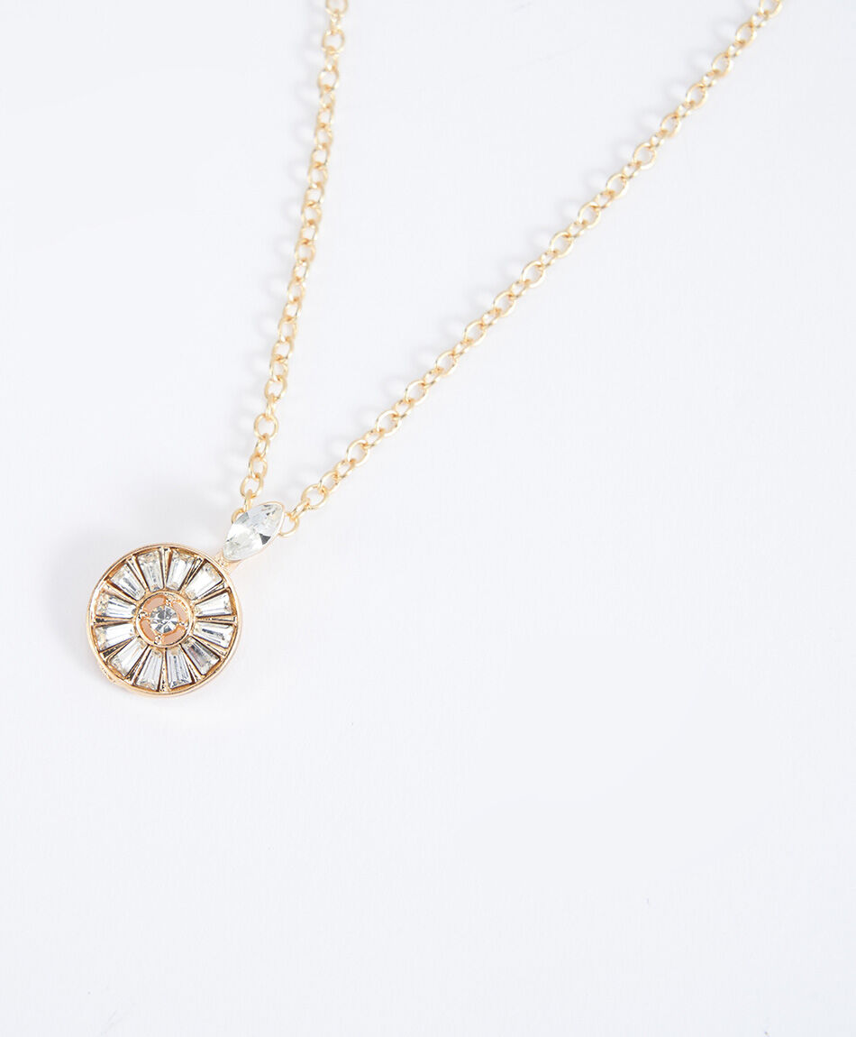 Set collar + aros mujer brillos