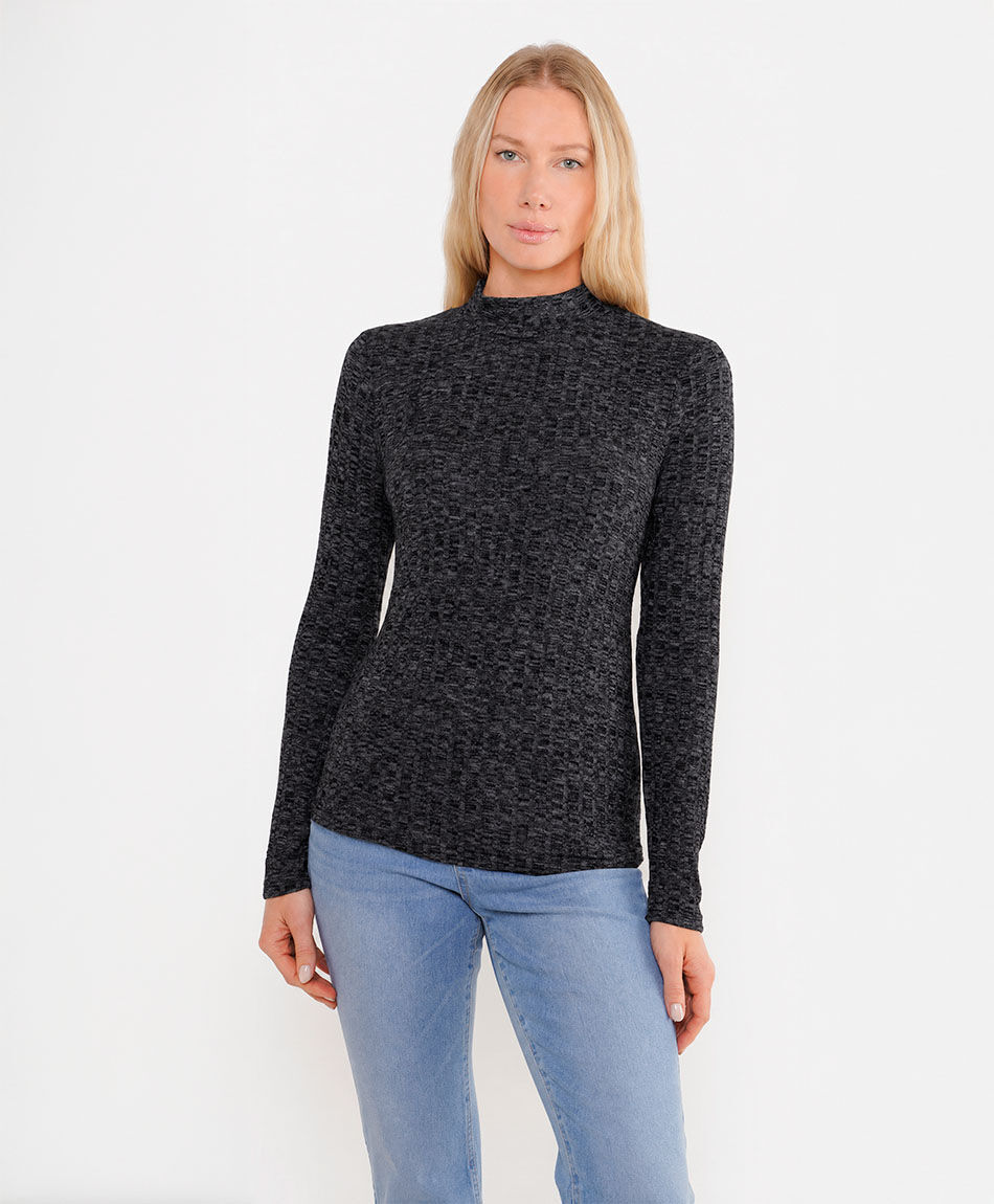 Remera mujer canal&eacute; lanoso