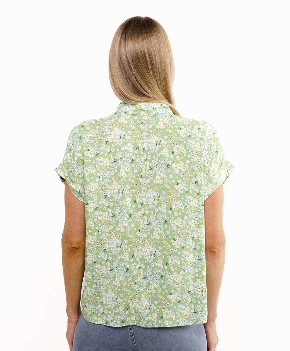 Camisa mujer dise&ntilde;o florcitas