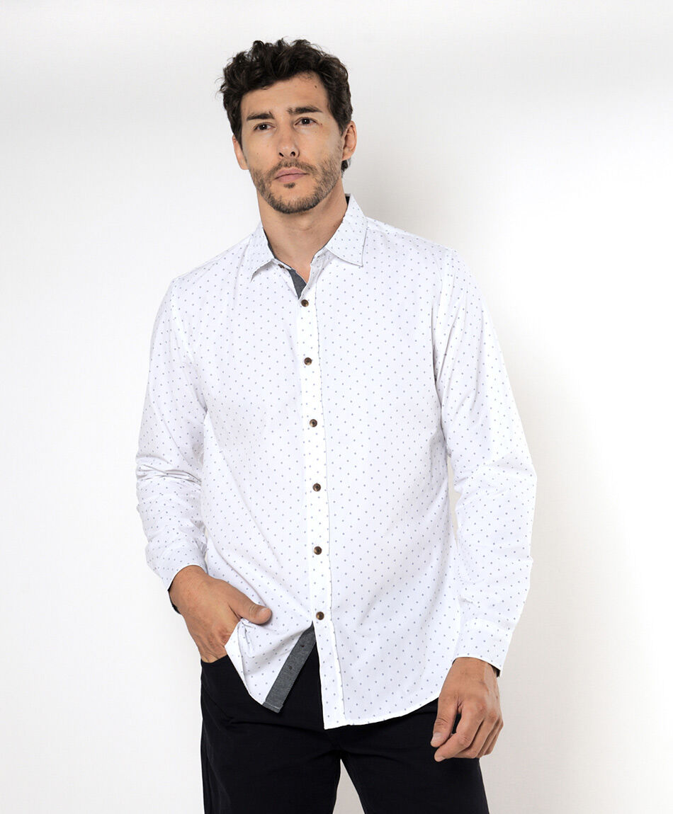 Camisa hombre bicolor