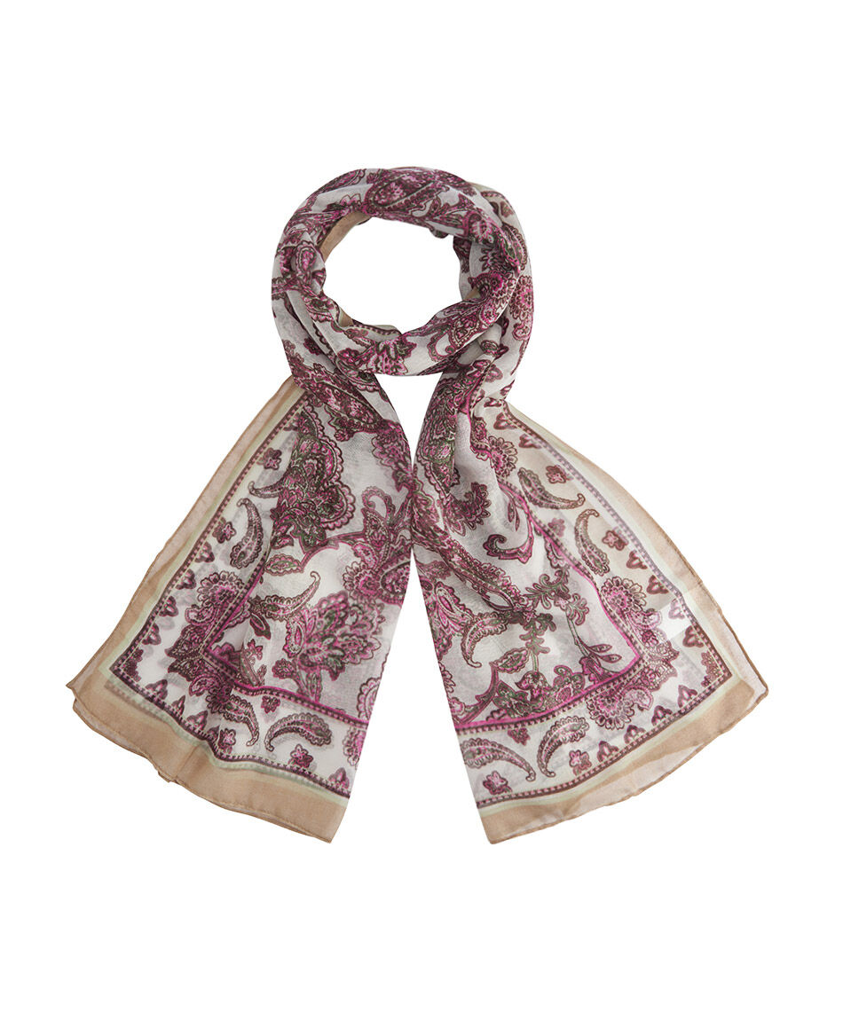 Bufanda mujer dise&ntilde;o floral