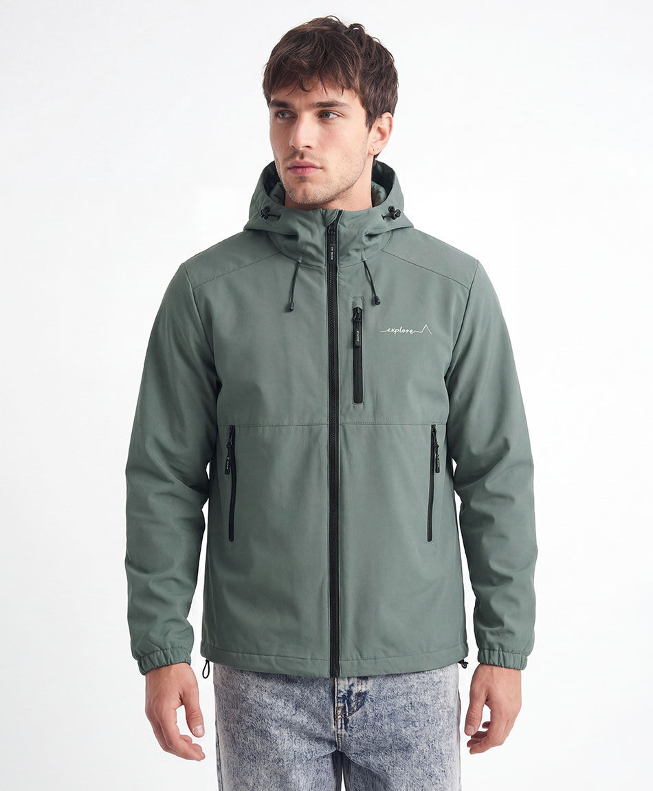 Campera hombre capucha outdoor