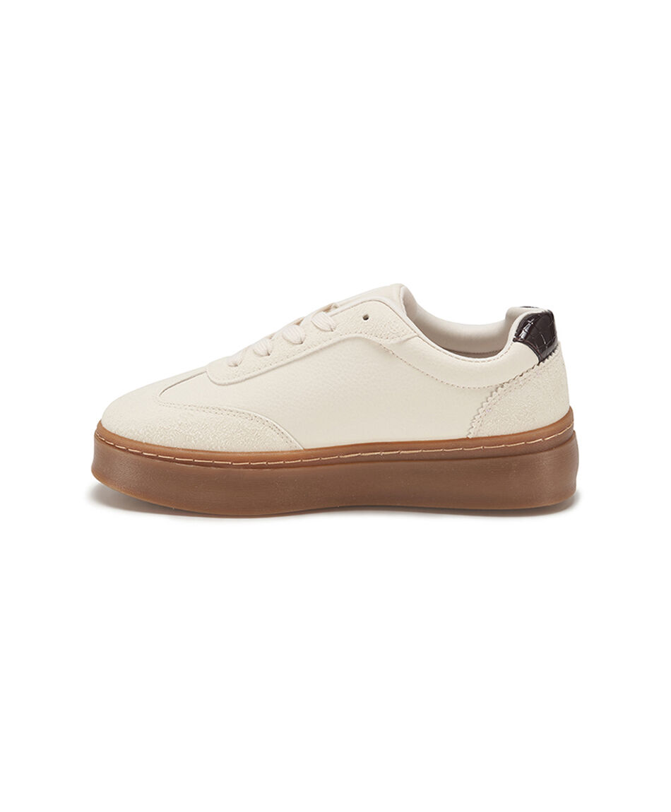Zapatilla mujer vintage contraste
