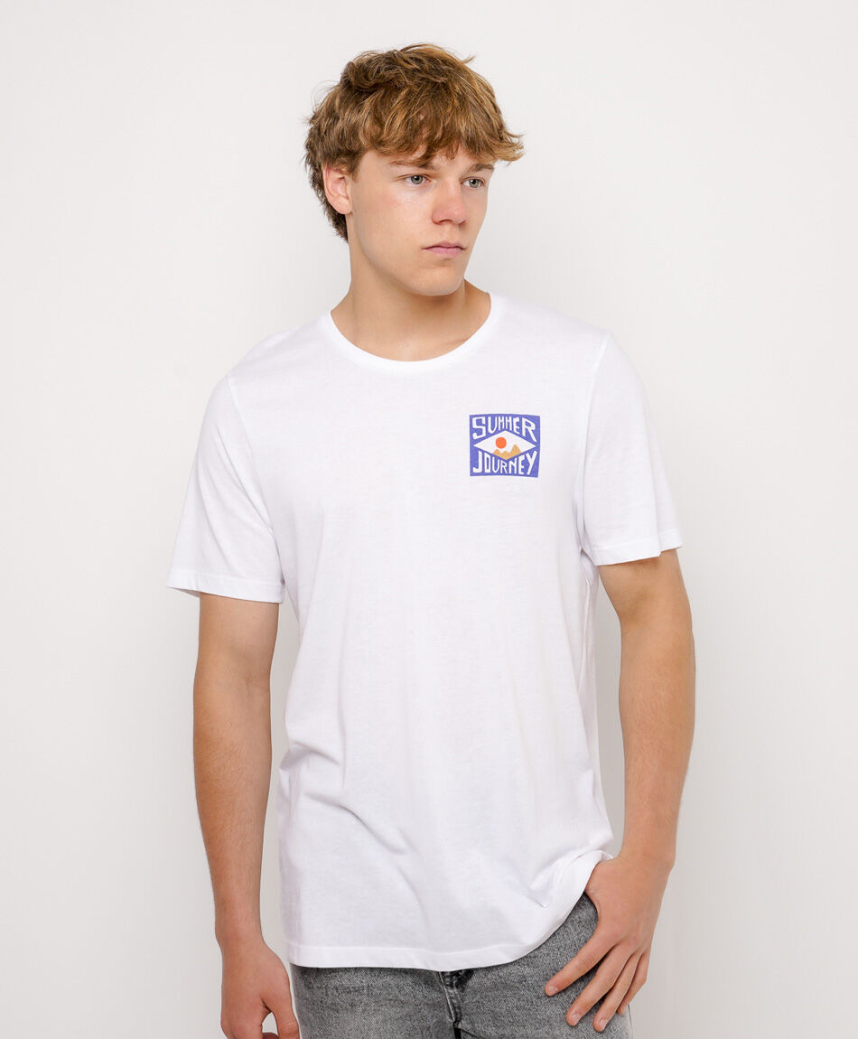 Remera hombre doble estampado summer