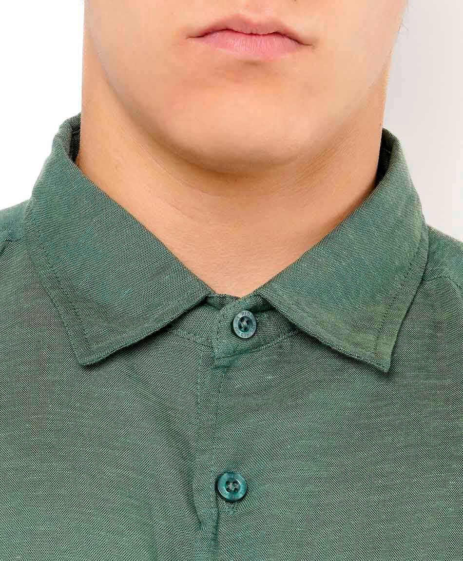 Camisa hombre b&aacute;sica manga corta