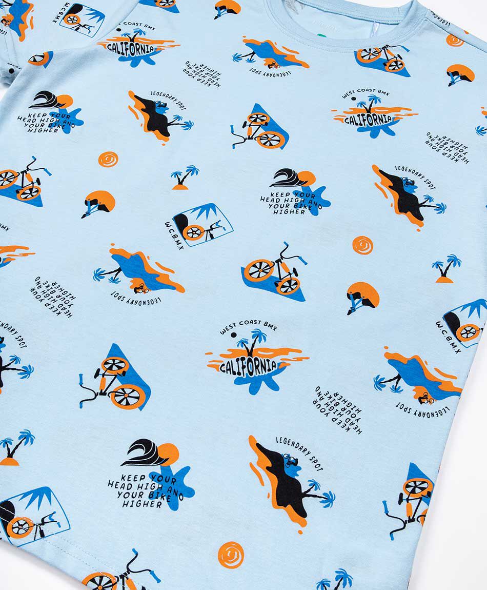 Remera ni&ntilde;o print deportes