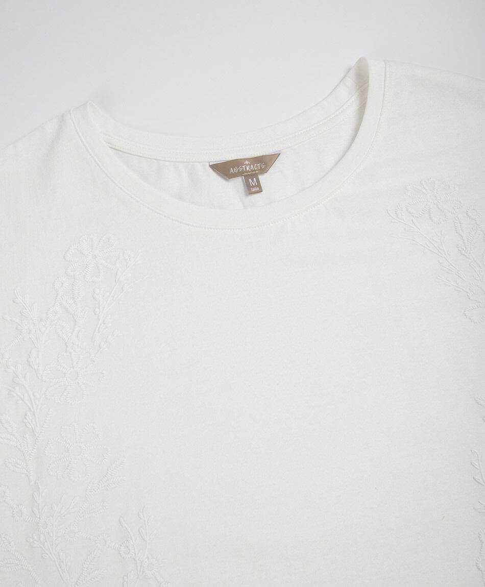 Remera mujer top bordado