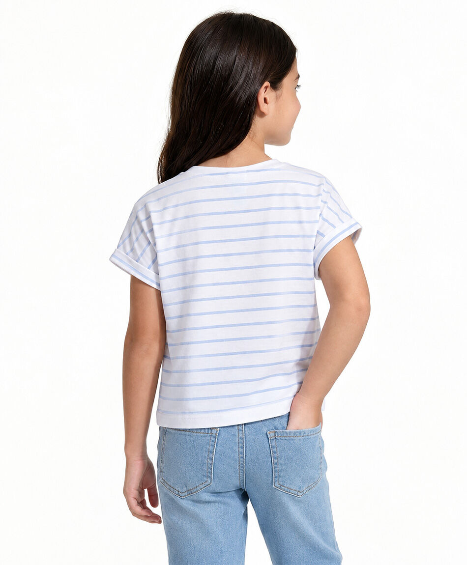 Remera ni&ntilde;a l&iacute;neas