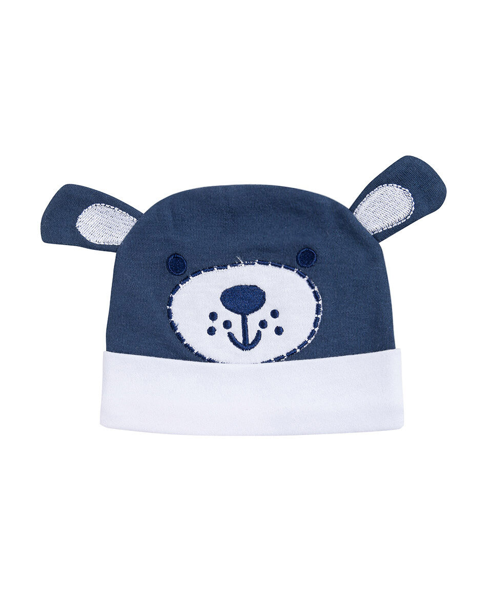 Set gorra  + medias beb&eacute; osito