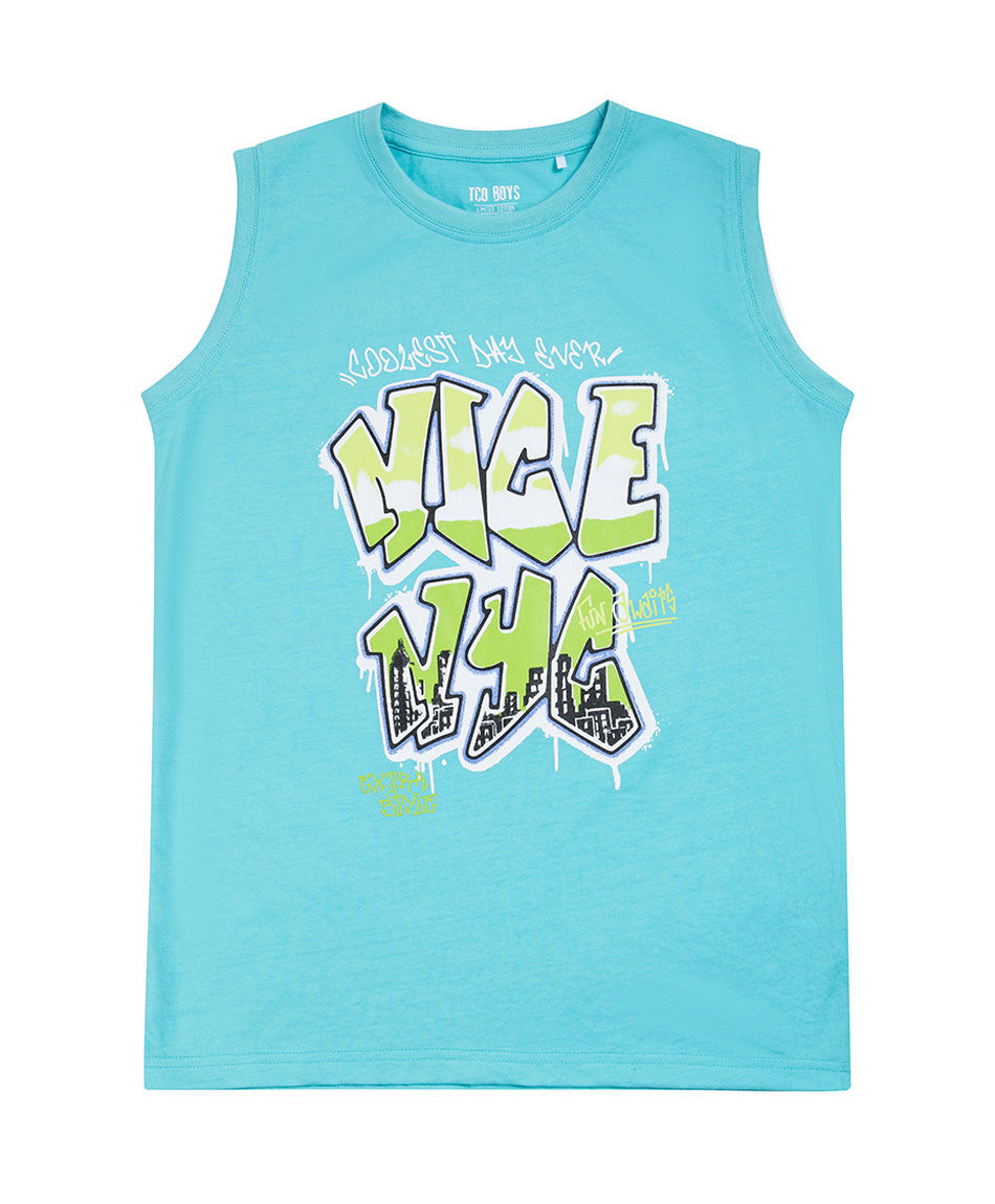 Remera ni&ntilde;o nyc sin mangas