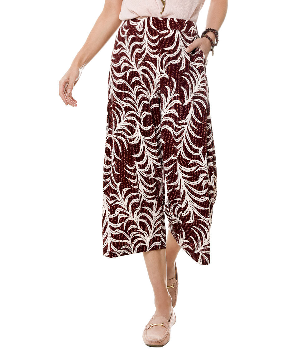 Falda pantalon estampado