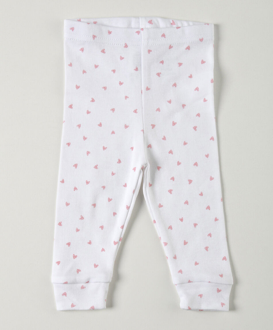 Pack 2 pantalones beb&eacute; corazones