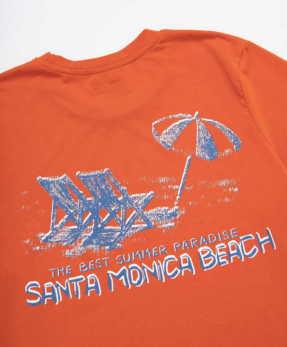 Remera hombre doble print santa monica