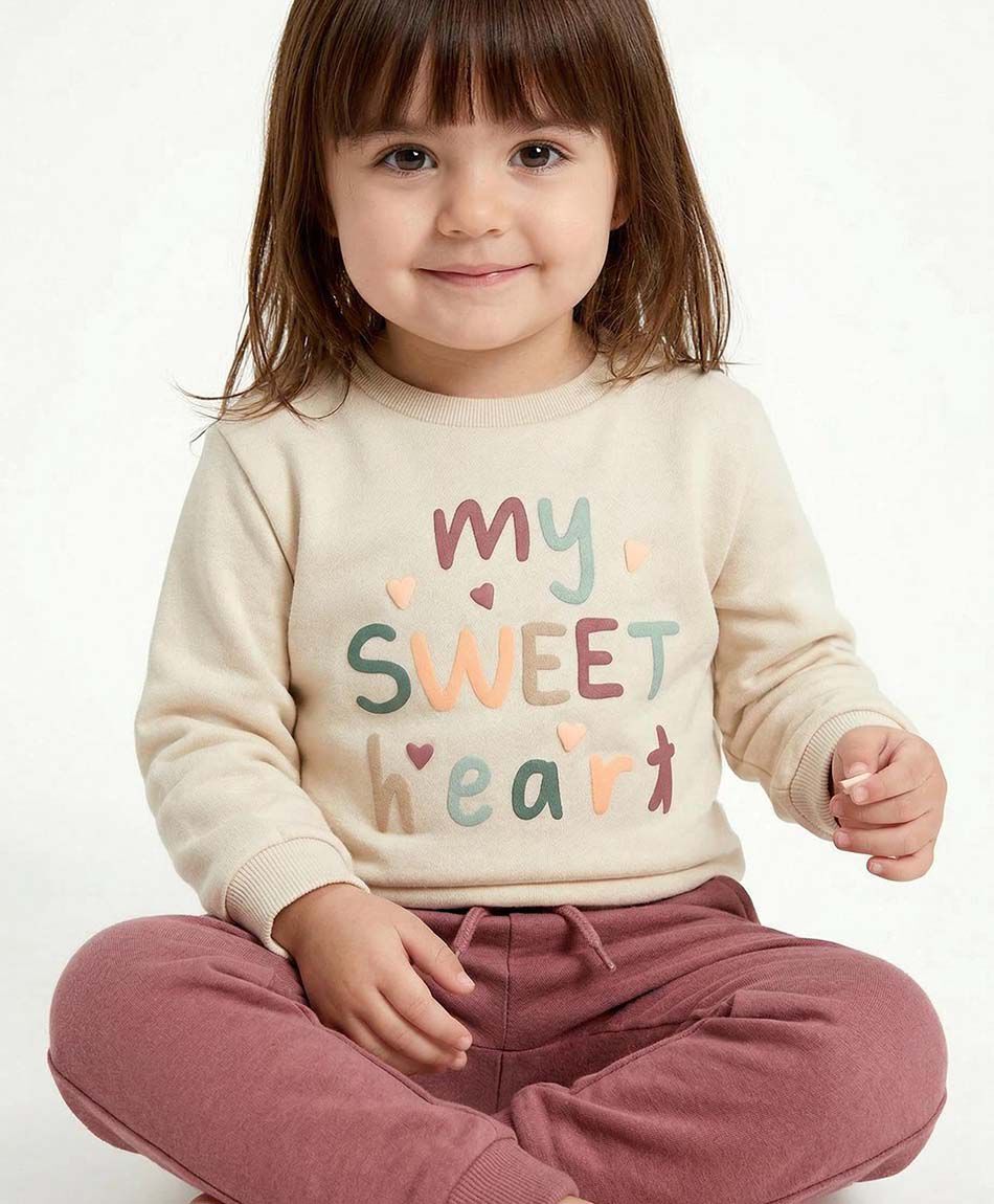 Set buzo beb&eacute; frase