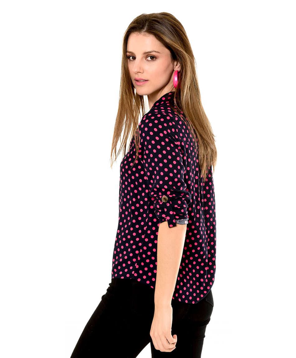 Blusa estampada lunares