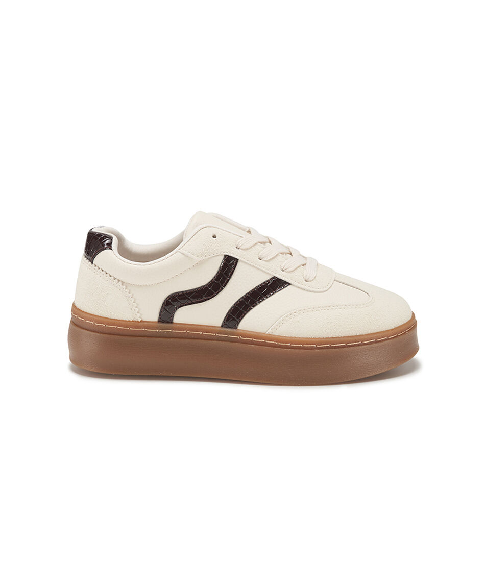 Zapatilla mujer vintage contraste