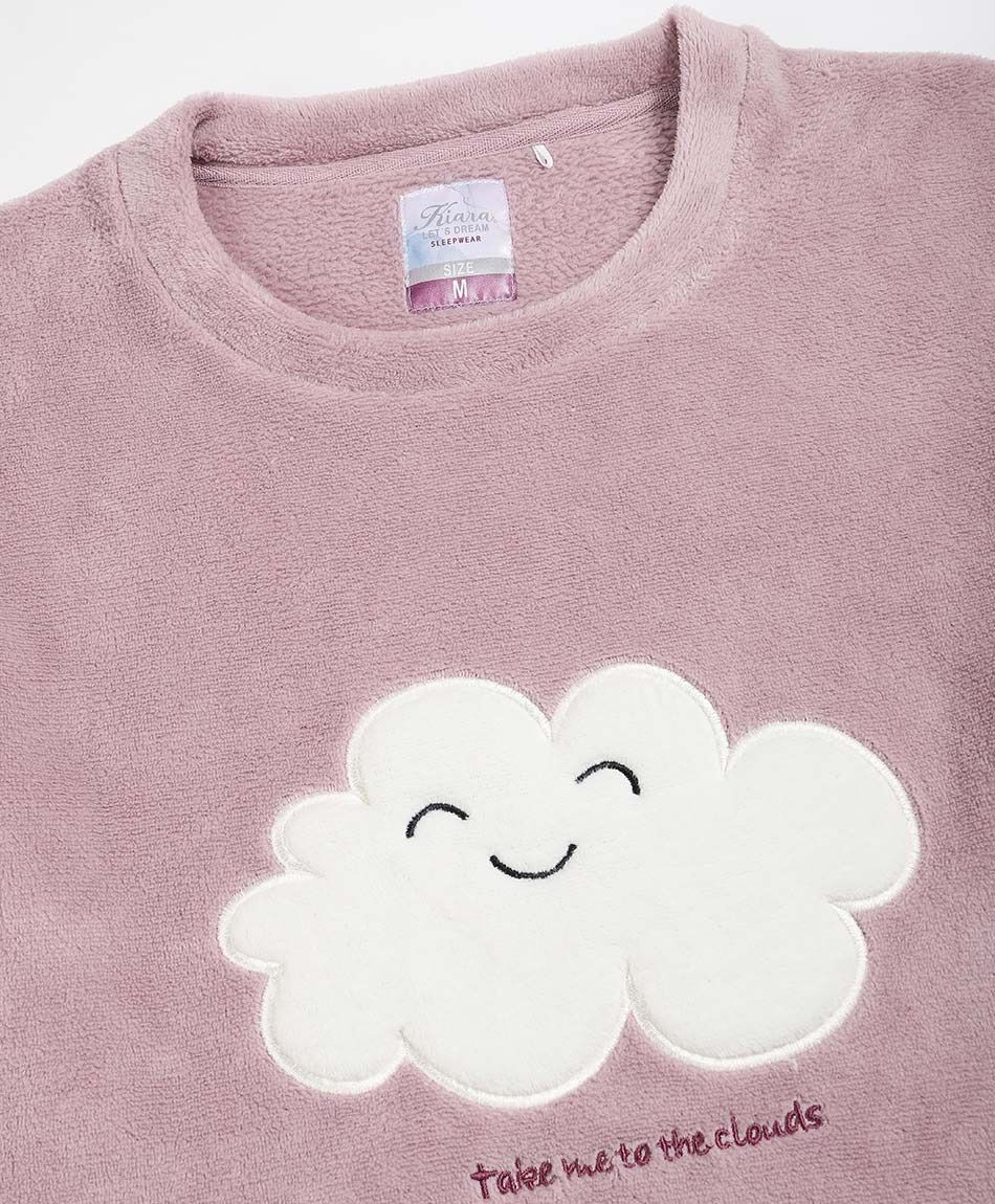 Pijama mujer coral nube