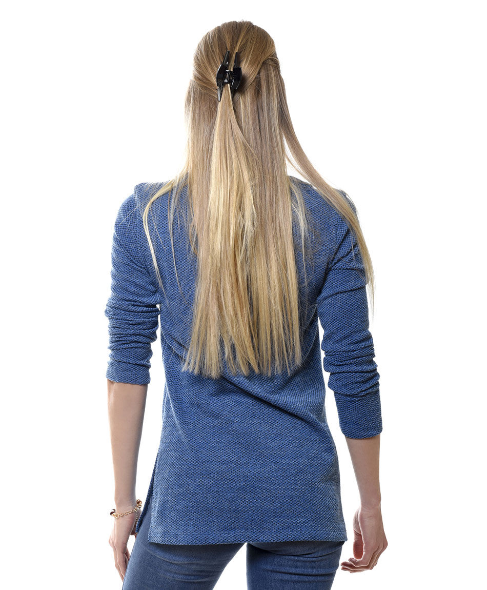 Polera tela corrugada