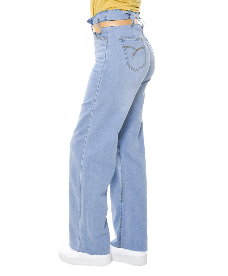 Jeans ancho cinturon