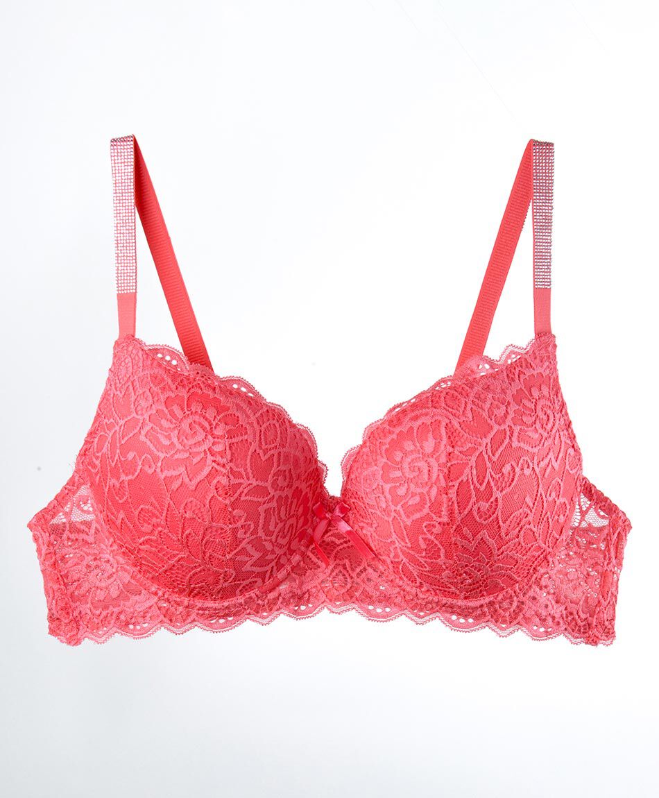 Corpi&ntilde;o mujer push up encajes brillos