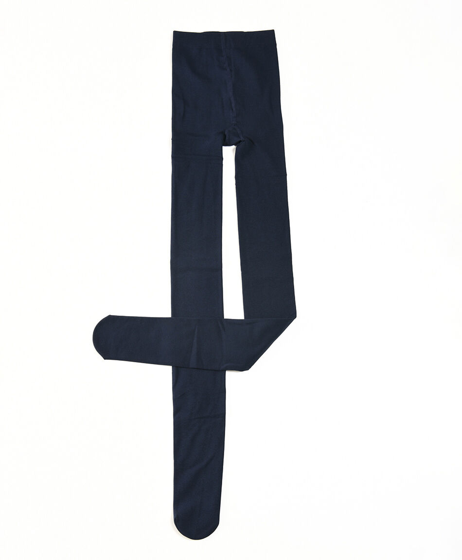 Panty escolar t&eacute;rmica azul lisa