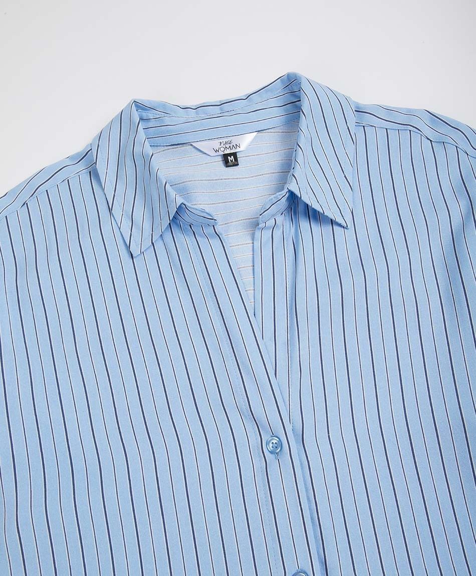 Camisa mujer rayas bicolor