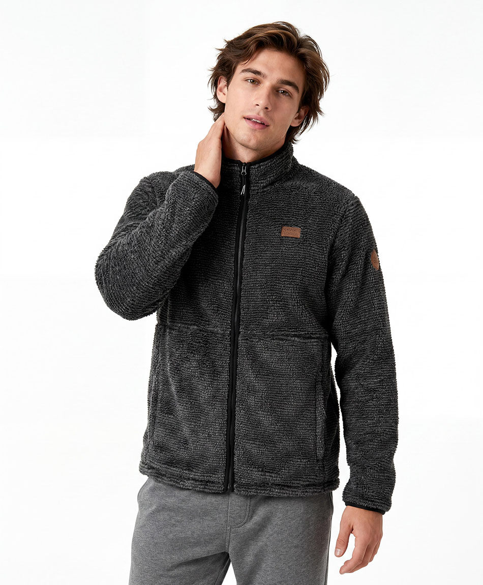 Campera deportiva hombre polar l&iacute;neas
