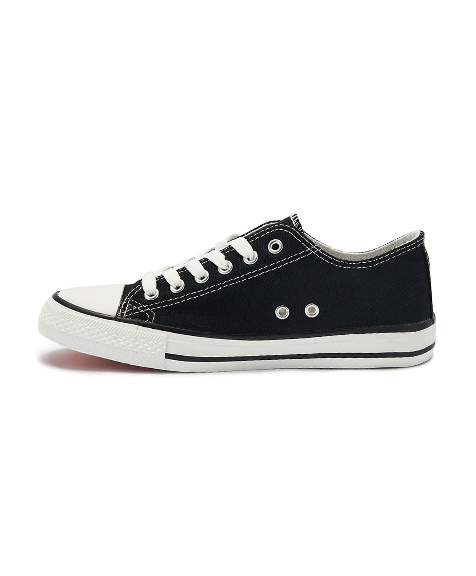 Zapatilla mujer lona ca&ntilde;a baja