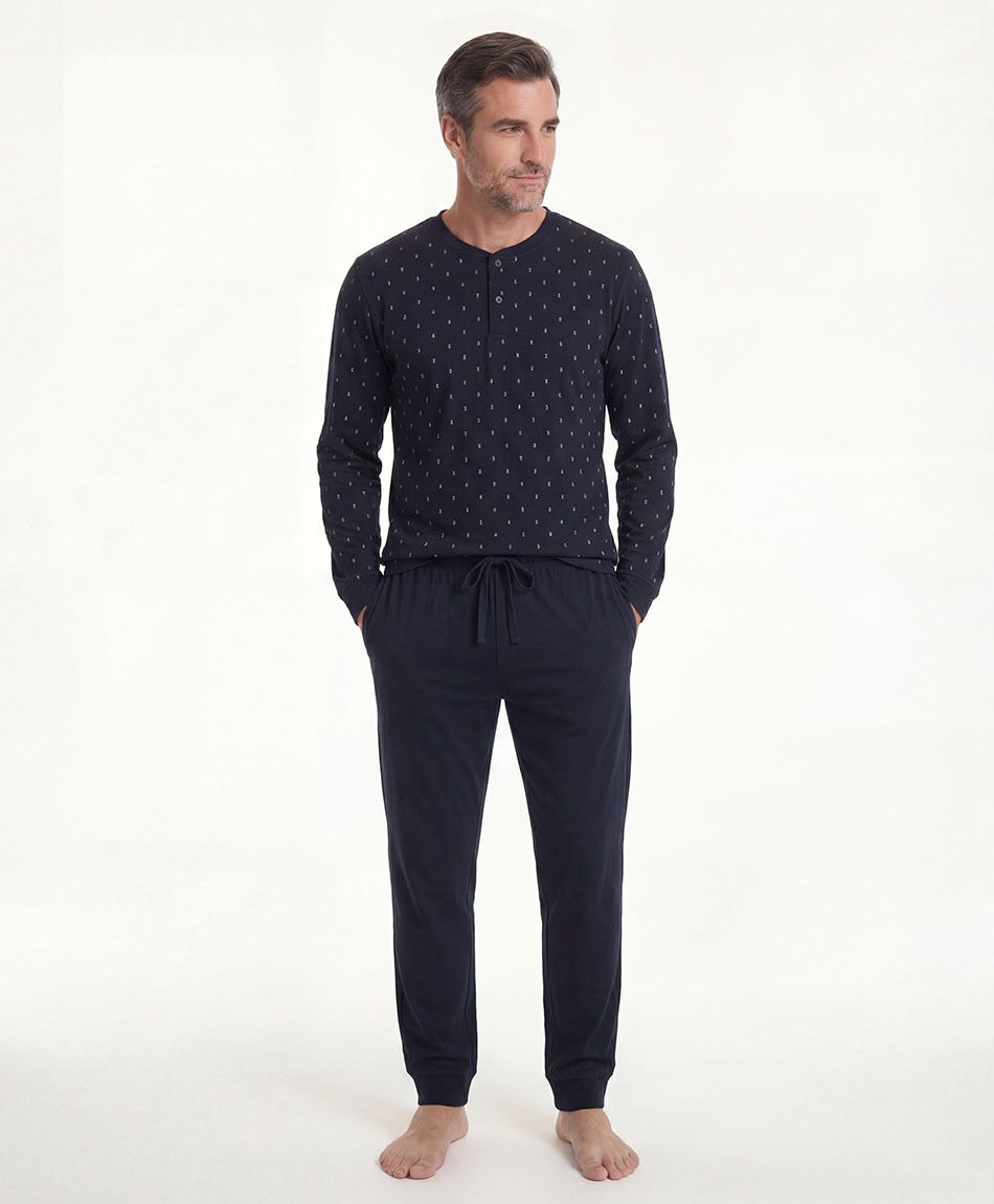 Pijama hombre puntos colores