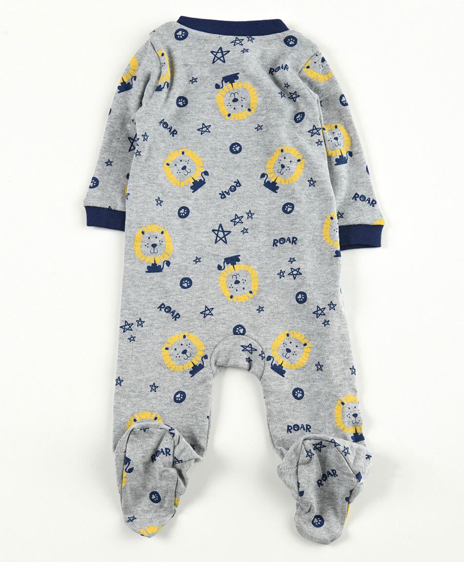 Pijama beb&eacute; estampado le&oacute;n