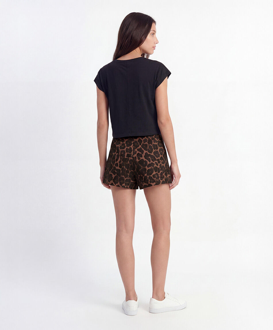 Pollera mujer short animal print