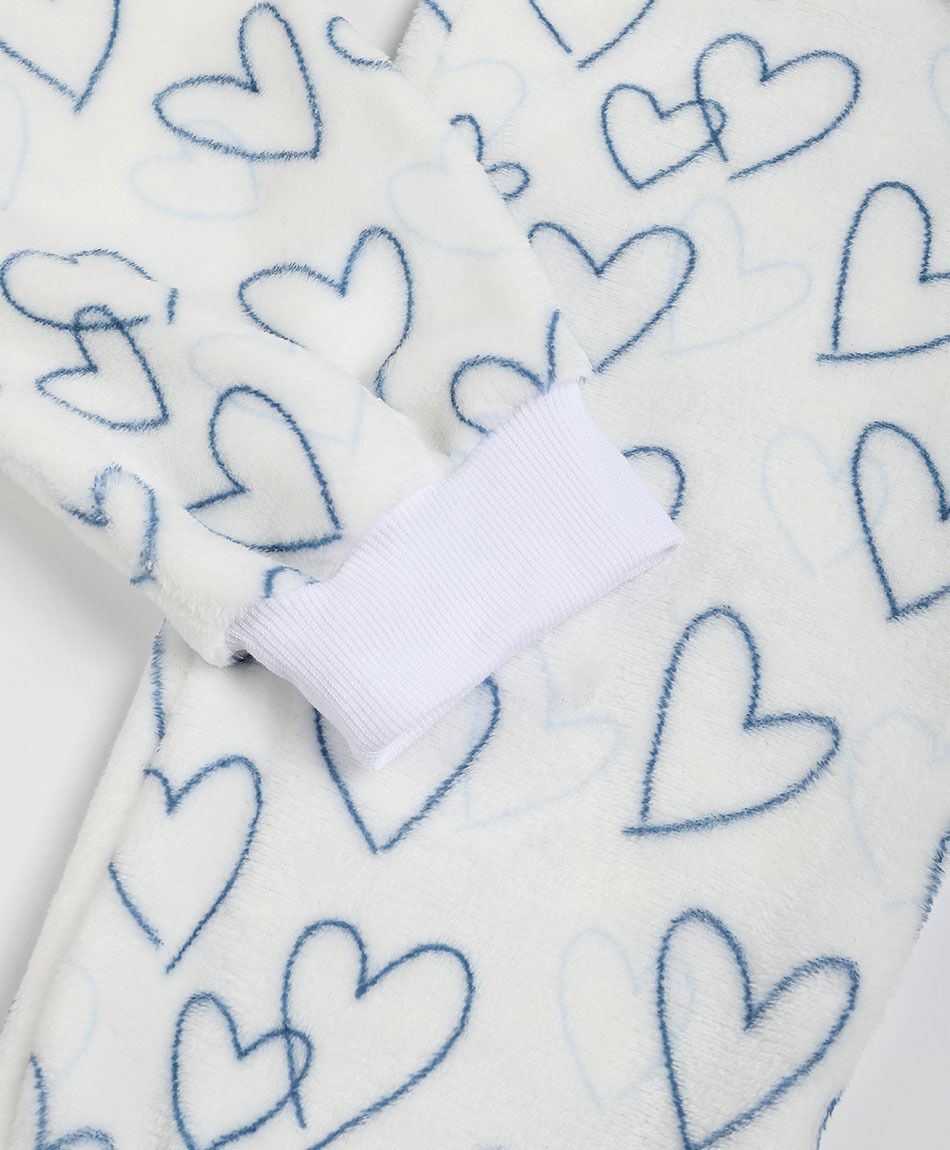 Pijama mujer coral corazones