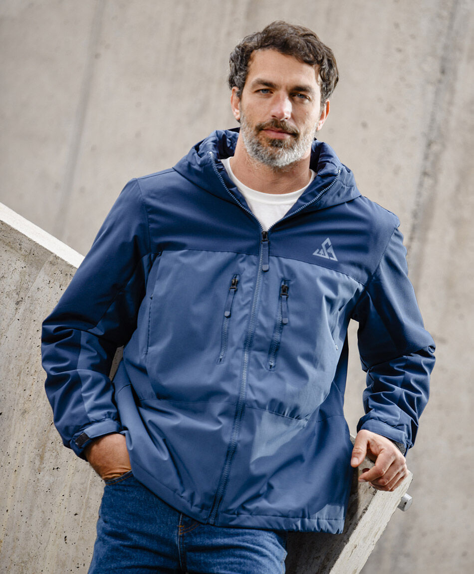 Campera hombre outdoor bolsillos