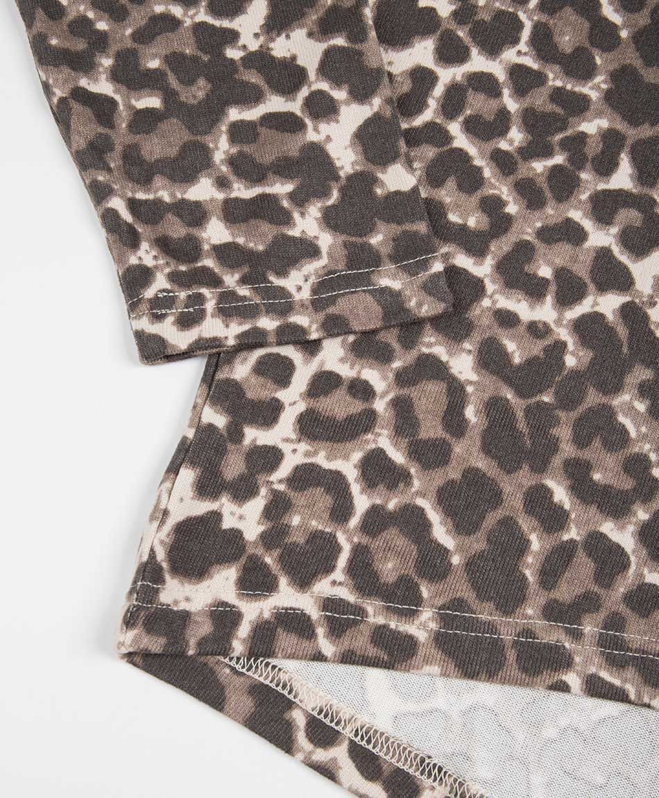 Remera mujer animal print lanosa