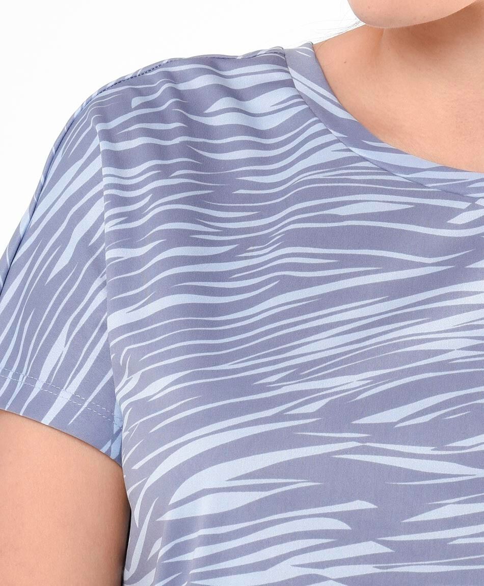 Remera deportiva mujer ondas