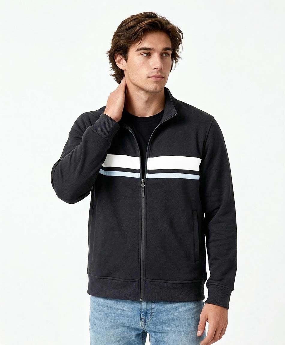 Buzo hombre cierre navy