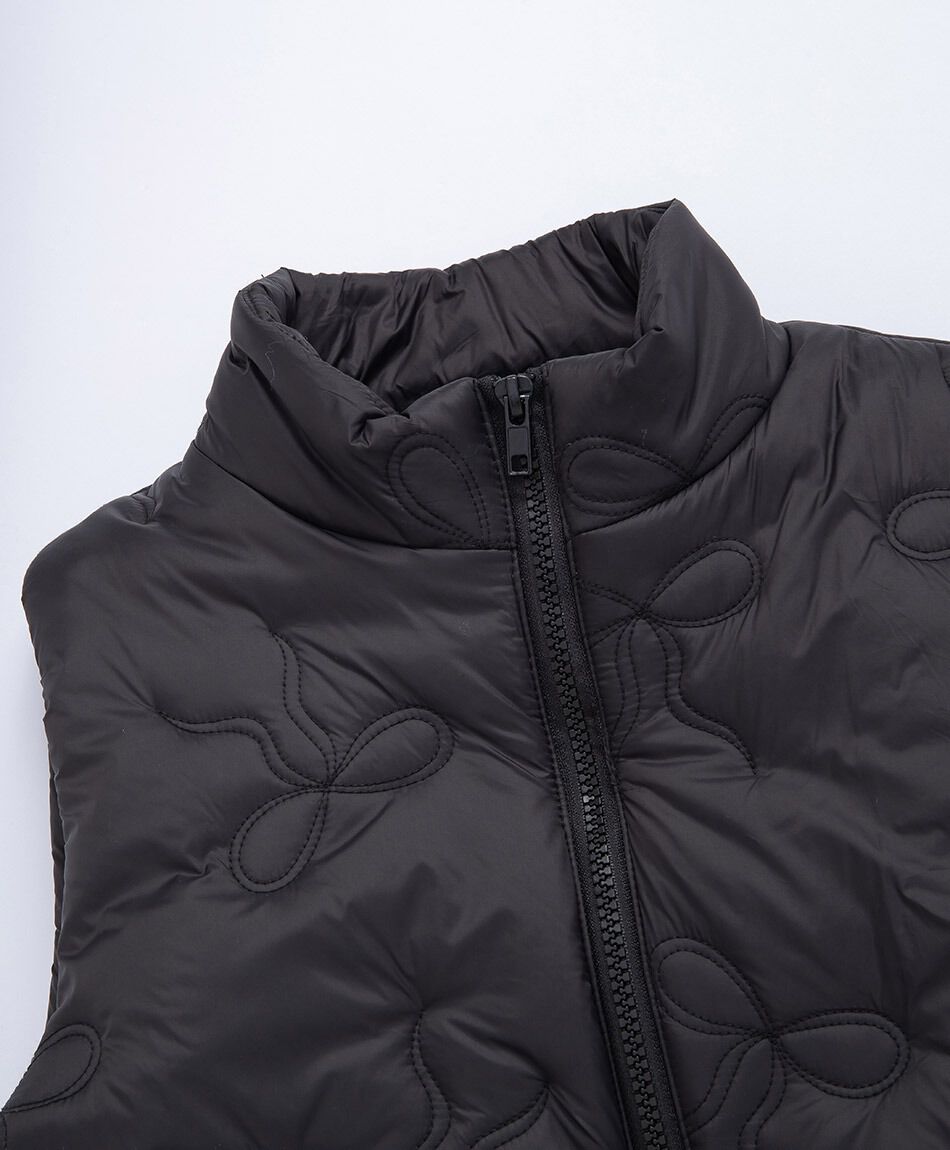 Parka ni&ntilde;a sin mangas negro
