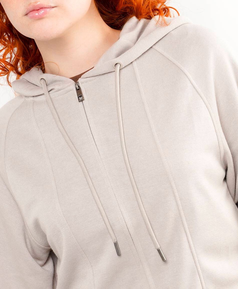 Buzo mujer liso grey